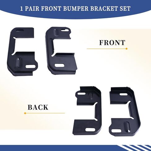 زوج واحد من دعامة المصد الأمامي FO1066177 9L3Z5D059AA متوافق مع Ford F-150 2009-2014│Lincoln Mark LT 2010-2014 استبدل 9L3Z5D058AA FO1067177 مسحوق فولاذي أسود مطلي in Saudi Arabia