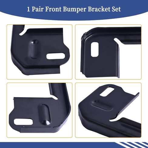 زوج واحد من دعامة المصد الأمامي FO1066177 9L3Z5D059AA متوافق مع Ford F-150 2009-2014│Lincoln Mark LT 2010-2014 استبدل 9L3Z5D058AA FO1067177 مسحوق فولاذي أسود مطلي in Saudi Arabia