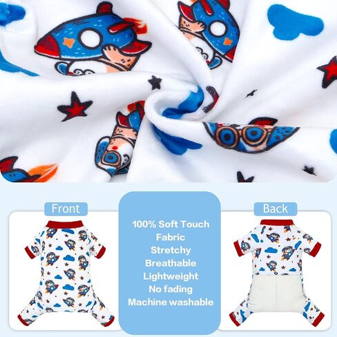 ملابس بيجامات للهالوين مصنوعة من الصوف للكلب من CuteBone ملابس الجرو جامي ملابس الحيوانات الأليفة والقطط لتشيهواهوا يوركي فرينشيز P311M in Kuwait