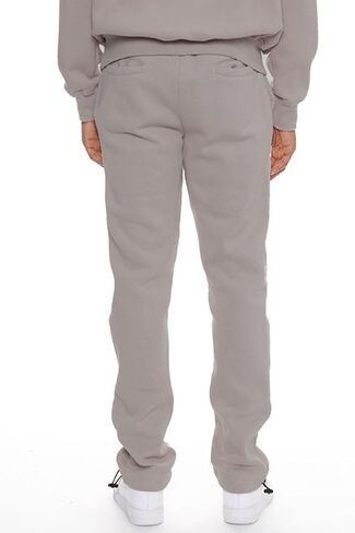 WEIV GEAR Mens Fleece Stacked Sweatpants Casual Lounge Joggers Cotton Pants Drawstring Elastic Waist Ankle Toggle Active in Saudi Arabia