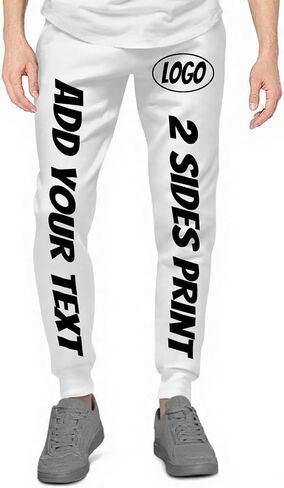 Custom Sweatpants for Unisex Custom Graphic Sweatpants Personalized Design Your Own Text Logo Image Pants for Gift in Saudi Arabia