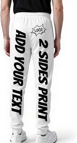 Custom Sweatpants for Unisex Custom Graphic Sweatpants Personalized Design Your Own Text Logo Image Pants for Gift in Saudi Arabia