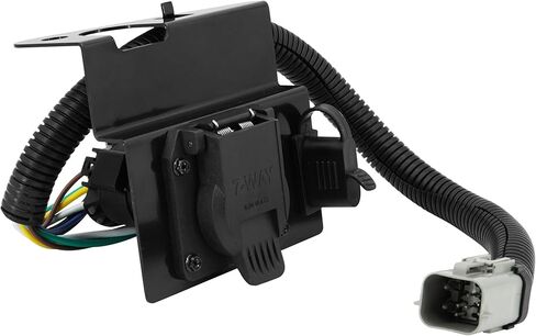 4 & 7 Pin Trailer Tow Wiring Harness Plug Assembly Compatible with 1999-2001 Ford F250 F350 Super Duty, Replace YC3Z-13A576-CA in Saudi Arabia