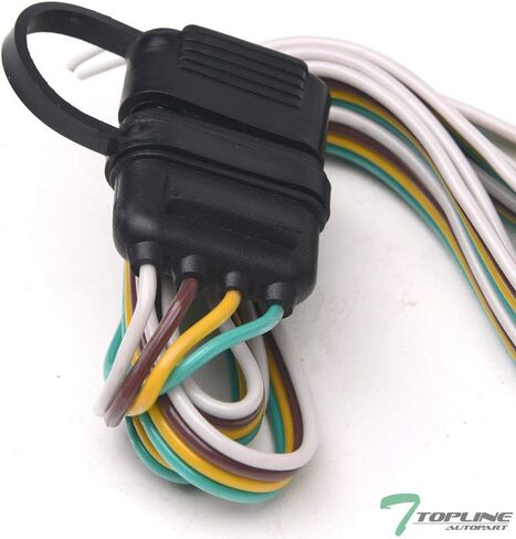 7422447047067 Compatible with 2005-2006 Chevy Equinox / 2006 Pontiac Torrent Trailer Hitch 4 Way Flat Wiring Harness T-Connector in Kuwait