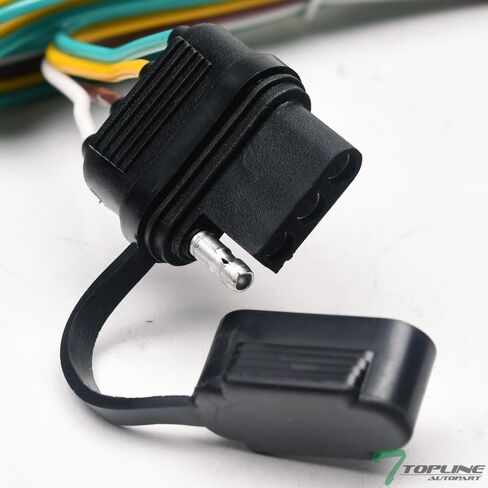 7422447047067 Compatible with 2005-2006 Chevy Equinox / 2006 Pontiac Torrent Trailer Hitch 4 Way Flat Wiring Harness T-Connector in Kuwait