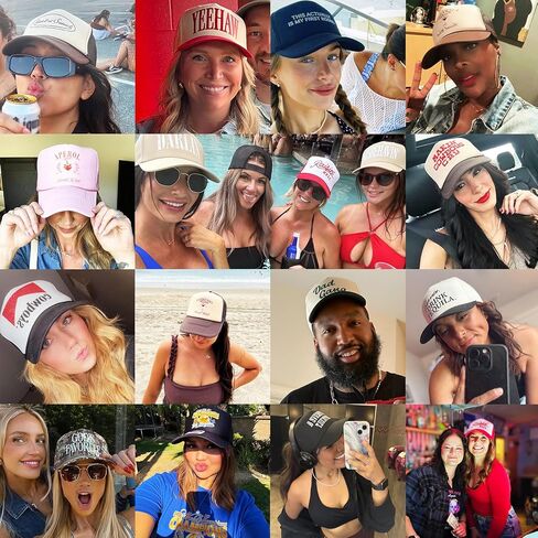 Remember to Look Both Ways Before You Go Yourself Vintage Trucker Hat | Funny Premium Snapback Baseball Hat for Men & Women in Saudi Arabia