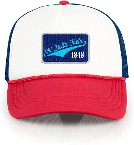 Phi Delta Theta Red, White & Blue Trucker Hat in Saudi Arabia