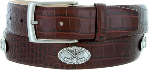 Joseph Club Classic_Genuine Full-Grain Cowhide Leather Designer Dress Belt with Golf Conchos in Saudi Arabia