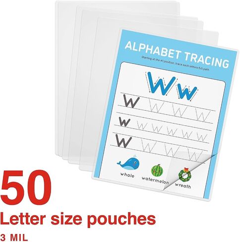 Staples Letter Size Thermal Laminating Pouches, 3 mil, 50 Pack in Saudi Arabia