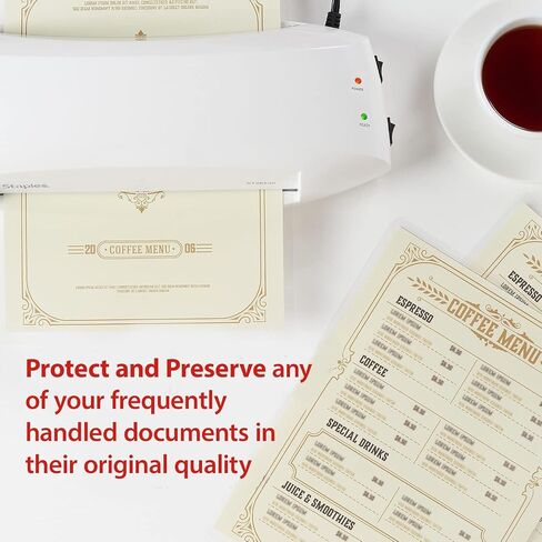 Staples Letter Size Thermal Laminating Pouches, 3 mil, 50 Pack in Kuwait
