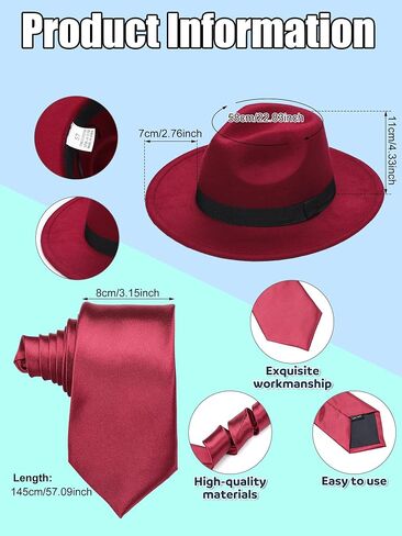 JenPen 4 Pcs Halloween 1930s Red Blue Twins Sisters Costume Accessories Include Hats Necktie Tie Vintage Octagonal Flat Cap Scarf for Men Women Gangsters Paranormal Spooky Movie Cosplay in Saudi Arabia