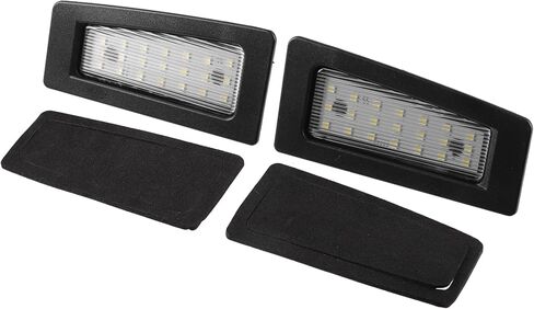 Motoforti LED لوحة ترخيص ضوء، LED لوحة ترخيص ضوء علامة مصباح، لمازدا 3 2014-2018، بلاستيك، رقم B45A51270، أسود، 2 قطعة in Saudi Arabia