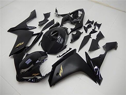 NT هدية لامعة ماتي الأسود حقن هدية تناسب ياماها 2007 2008 YZF R1 R1000 YZF-R1 مجموعة جديدة مطلية ABS البلاستيك هيكل الدراجة النارية ما بعد البيع in Saudi Arabia