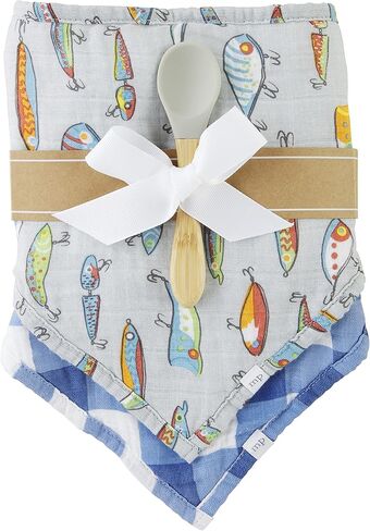 Mud Pie baby-boys Bib & Spoon Set in Saudi Arabia