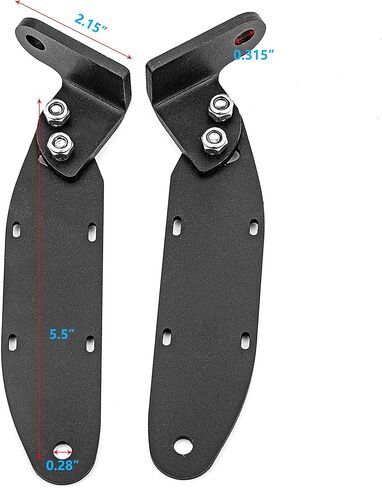 WSays Below Roof 42'' Curved/Straight Light Bar Pillar Mount Bracket Compatible with Polaris General 2016-up in Saudi Arabia