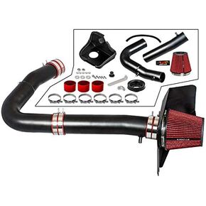 RTUNES RACING BLACK PIPE HEAT SHIELD COLD AIR INTAKE + FILTER Compatible For Dodge 11-21 Challenger/Charger/11-21 300/14-15 300C 3.6L V6 in Saudi Arabia