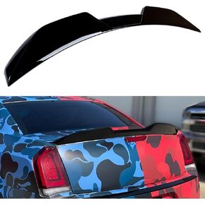 Rear Trunk Spoiler Compatible with 2011-2023 Chrysler 300 300C 300S, M Style Duckbill Spoiler Fits for 11-23, Exterior High Kick Tail Deck Lid Wing Lip (Glossy Black) in Kuwait