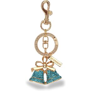 Crystal Bell Keychain for Women – Cute Rhinestone Bag Charm for Purse, Car, Backpack, or Gift Decor Pendant in Saudi Arabia