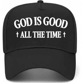 God is Good All The Time Crosses Vintage Trucker Hat | Premium Adjustable Christian Snapback Baseball Hat for Men & Women in Saudi Arabia