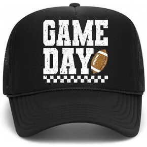 Game Day Football Checkers Vintage Trucker Hat | Premium Adjustable Snapback Baseball Hat for Men & Women in Kuwait