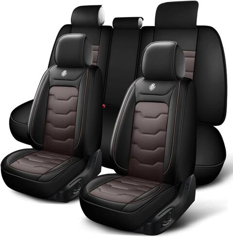 2005-2014 Car Seat Cover for Acura TSX, Black Car Seat Covers, Waterproof PU Leather, 5 Seats Full Set, Wear Resistance, Easy to Clean and Install, Beautify Interior in Saudi Arabia