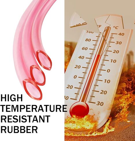 Carburetor Fuel line, 9.84ft Long 0.2" ID Fuel Vent Line Hose, Waterproof Flexible High-temperature Resistant Rubber Dirt Bike Fuel Line, Compatible with Motorcycle ATV Dirt Bike (Pink) in Saudi Arabia