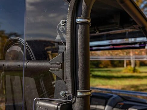 SuperATV Scratch-Resistant Rear Windshield for 2021+ Yamaha Wolverine RMAX 2 | Light Tint Scratch Resistant | USA Made | 1/4" Polycarbonate- 250x stronger Than Glass | Easy to Install in Saudi Arabia