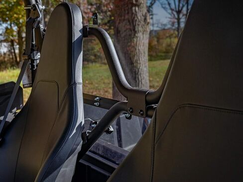 SuperATV Scratch-Resistant Rear Windshield for 2021+ Yamaha Wolverine RMAX 2 | Light Tint Scratch Resistant | USA Made | 1/4" Polycarbonate- 250x stronger Than Glass | Easy to Install in Saudi Arabia