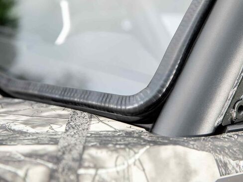 زجاج أمامي كامل للخدمة الشاقة SuperATV لعام 2021+ CFMOTO UForce 600 | بولي كربونات سميك 1/4 بوصة | أقوى 250 مرة من الزجاج | | ختم لمبة مثبت مسبقًا | صنع في الولايات المتحدة الأمريكية in Kuwait