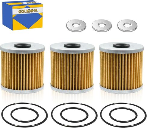 3 PCS Oil Filter Replacement Kit for KAWASAKI ATV Bayou 300/220/250 KLF220 KLF250 KLF300-C KLF300-B & Lakota 300 KEF300A OEM#16099-004 in Saudi Arabia