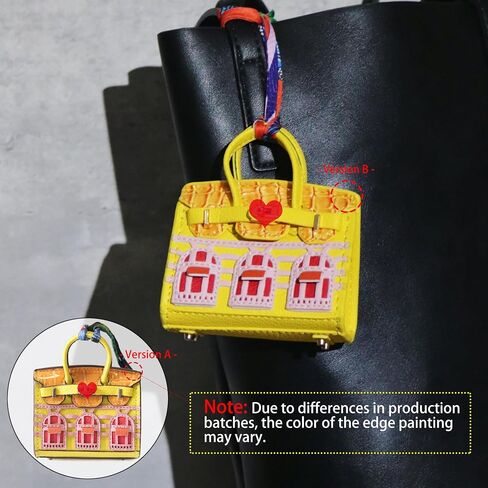 2 PCS Women Mini Backpack Keychain Accessories Key Pouch Holder Coin Purse Bag Charm Wallet, Black & Ivory in Saudi Arabia