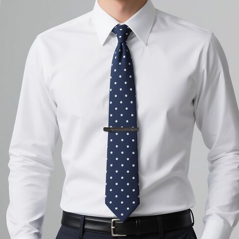 4 Pcs Stainless Steel Tie Clips for Men Classic Tie Bar Clip for Formal Business Wedding Party Fathers Day Gift in Kuwait