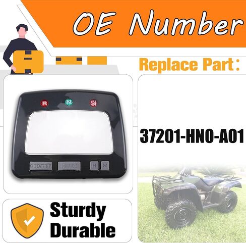 Speedometer Meter Dash Upper Case Cover Compatible for Honda Rancher 350 TRX350, Foreman 450, Rubicon 500, 1998-2004 Replace# 37201-HN0-A01 in Saudi Arabia