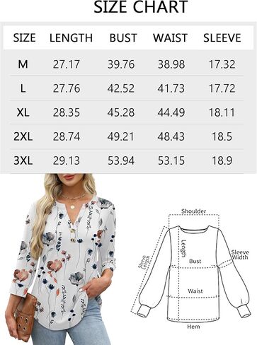 Womens Tops 3/4 Sleeve Henley Shirts for Women Fall Fashion 2025 School Outfits for Teachers in Saudi Arabia