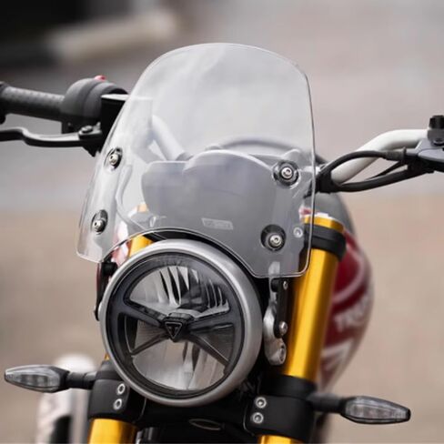 for Speed 400 Speed400 Speed 400 2025 2024 Motorcycle Modification Front Windshield windscreen Retro Windproof Panel Spoiler with Bracket (Transparent) in Saudi Arabia