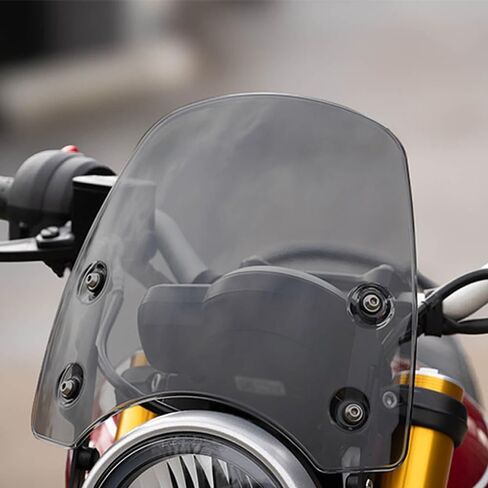 for Speed 400 Speed400 Speed 400 2025 2024 Motorcycle Modification Front Windshield windscreen Retro Windproof Panel Spoiler with Bracket (Transparent) in Saudi Arabia
