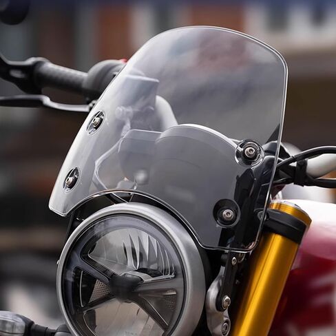 for Speed 400 Speed400 Speed 400 2025 2024 Motorcycle Modification Front Windshield windscreen Retro Windproof Panel Spoiler with Bracket (Transparent) in Saudi Arabia