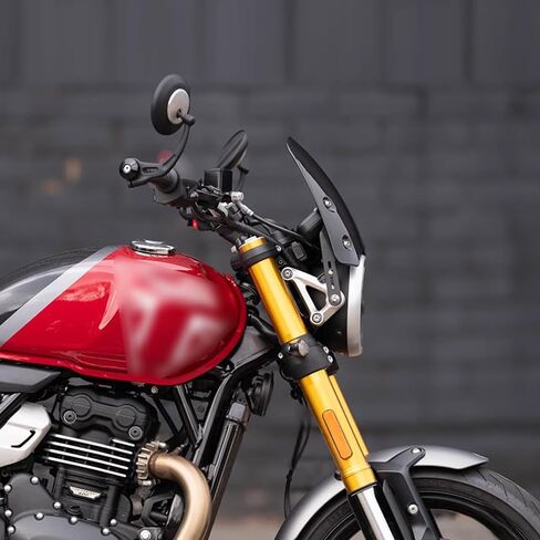 for Speed 400 Speed400 Speed 400 2025 2024 Motorcycle Modification Front Windshield windscreen Retro Windproof Panel Spoiler with Bracket (Transparent) in Saudi Arabia