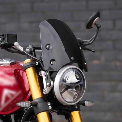 for Speed 400 Speed400 Speed 400 2025 2024 Motorcycle Modification Front Windshield windscreen Retro Windproof Panel Spoiler with Bracket (Transparent) in Saudi Arabia