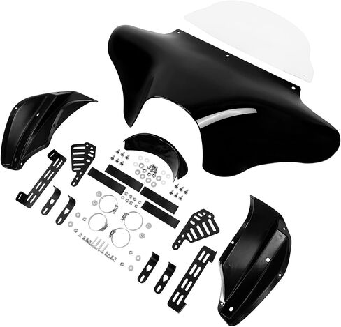 TCMT Outer Batwing Fairing Windshield Mount Hardware Kit Fit For Harley Road King 1994-2023 Fat Boy Heritage Classic 1987-2017 Freewheeler 15-23 Suzuki Boulevard C50 2005-2019 Yamaha V Star 1100 650 in Saudi Arabia