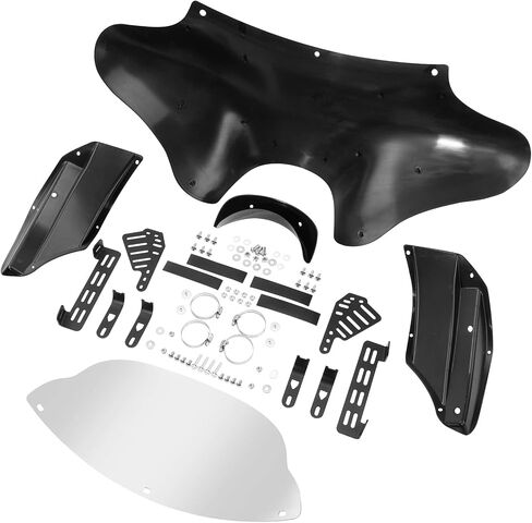 TCMT Outer Batwing Fairing Windshield Mount Hardware Kit Fit For Harley Road King 1994-2023 Fat Boy Heritage Classic 1987-2017 Freewheeler 15-23 Suzuki Boulevard C50 2005-2019 Yamaha V Star 1100 650 in Saudi Arabia
