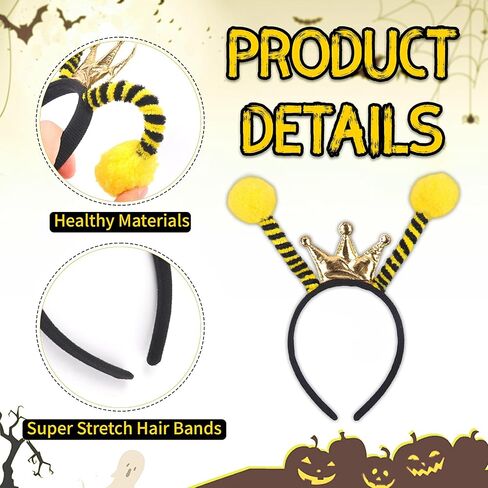 Doneace Bumble Bee Headband Antenna Ball Headbands in Saudi Arabia