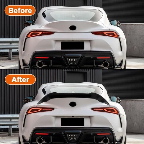 جناح سبويلر خلفي متوافق مع Toyota Supra A90 A912024 2023 2022 2021 2020 2019 جناح صندوق السيارة الخلفي ABS جناح خلفي للشفاه (أسود لامع) in Saudi Arabia