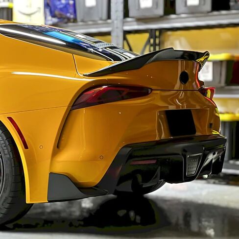 جناح سبويلر خلفي متوافق مع Toyota Supra A90 A912024 2023 2022 2021 2020 2019 جناح صندوق السيارة الخلفي ABS جناح خلفي للشفاه (أسود لامع) in Saudi Arabia
