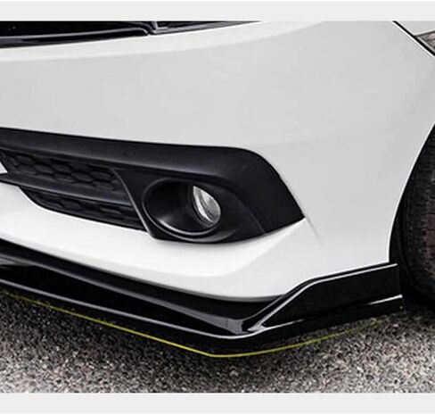Car Front Spoilers Lip for Ford Edge 2015-2019, ABS Front Bumper Air Dam Chin Lip Spoiler Splitter Anti-Collision Modification Accessories,A-Black in Saudi Arabia