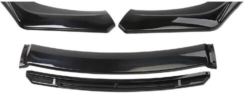 Car Front Spoilers Lip for Ford Edge 2015-2019, ABS Front Bumper Air Dam Chin Lip Spoiler Splitter Anti-Collision Modification Accessories,A-Black in Saudi Arabia
