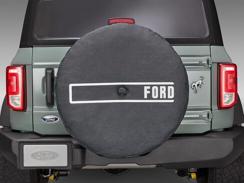 2021+ Ford Bronco OEM FORD Logo 35" Spare Wheel Tire Cover R2DZ-9945026-D in Saudi Arabia