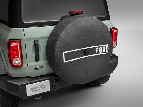 2021+ Ford Bronco OEM FORD Logo 35" Spare Wheel Tire Cover R2DZ-9945026-D in Saudi Arabia
