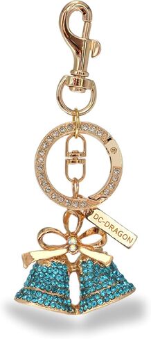 Crystal Bell Keychain for Women – Cute Rhinestone Bag Charm for Purse, Car, Backpack, or Gift Decor Pendant in Saudi Arabia