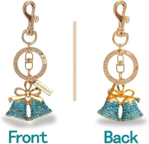 Crystal Bell Keychain for Women – Cute Rhinestone Bag Charm for Purse, Car, Backpack, or Gift Decor Pendant in Saudi Arabia